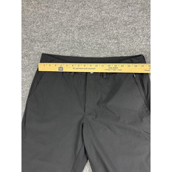 Crazy Yoga Performance Pants Mens 34W Charcoal Gray Stretch Zipper Pocket Chino - Picture 3 of 7